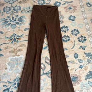 Brown Lululemon Flare Leggings